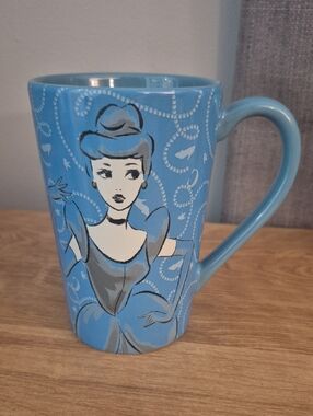 Blue Cinderella Character Ceramic Mug